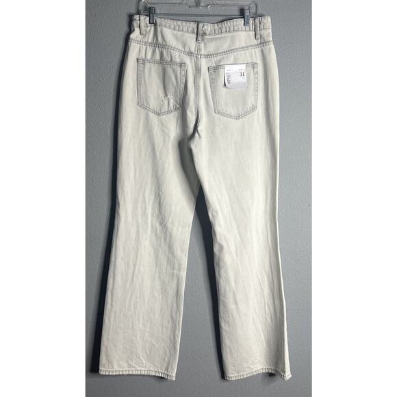 NWT VERVET Distressed Grunge Ripped Jeans Light Wash Denim Straight Leg Size 31 - Picture 2 of 12